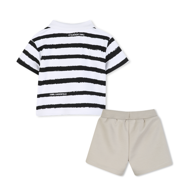 CONJUNTO POLO E CAL&Ccedil;&Otilde;ES KARL LAGERFELD KIDS 
                        BOY