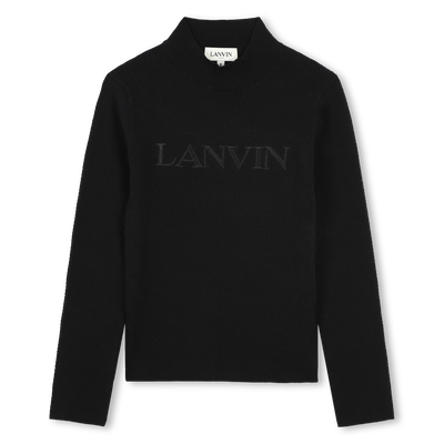 Camisola lisa bordada LANVIN GIRL