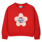 Moletom de l&atilde; n&atilde;o escovada KENZO KIDS 
                    GIRL
