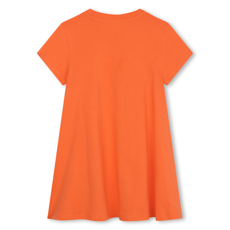 Vestido de manga curta algodão KENZO KIDS 
                    GIRL