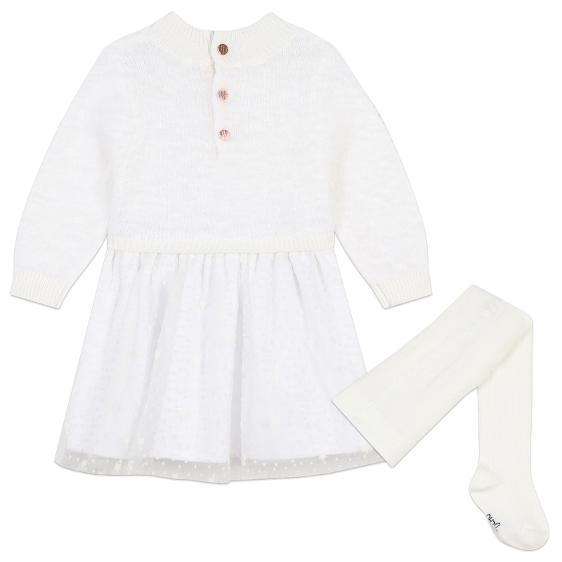 Vestido de malha bi-mat&eacute;ria CARREMENT BEAU 
                        GIRL