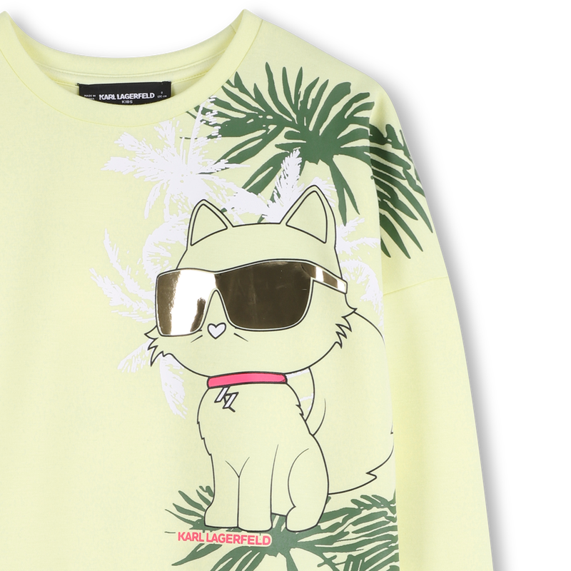 MAXI SWEATSHIRT ESTAMPADO KARL LAGERFELD KIDS 
                        GIRL