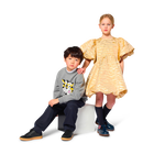 Vestido de cerim&ocirc;nia e scrunchie KENZO KIDS 
                    MENINA