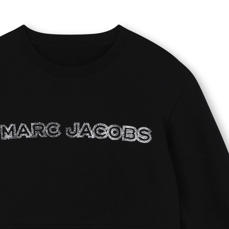 Sweatshirt cropped em molet&atilde;o MARC JACOBS 
                        GIRL