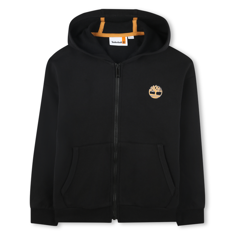 Cardig&atilde; em molet&atilde;o com capuz TIMBERLAND 
                        BOY