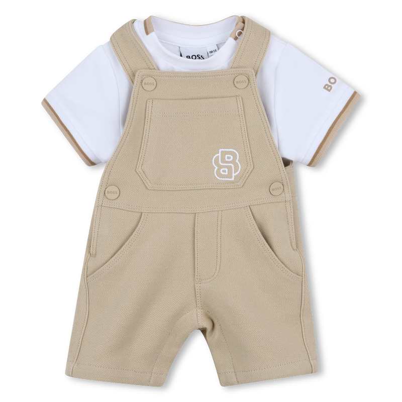 Conjunto de t-shirt e macac&atilde;o BOSS 
                        BOY