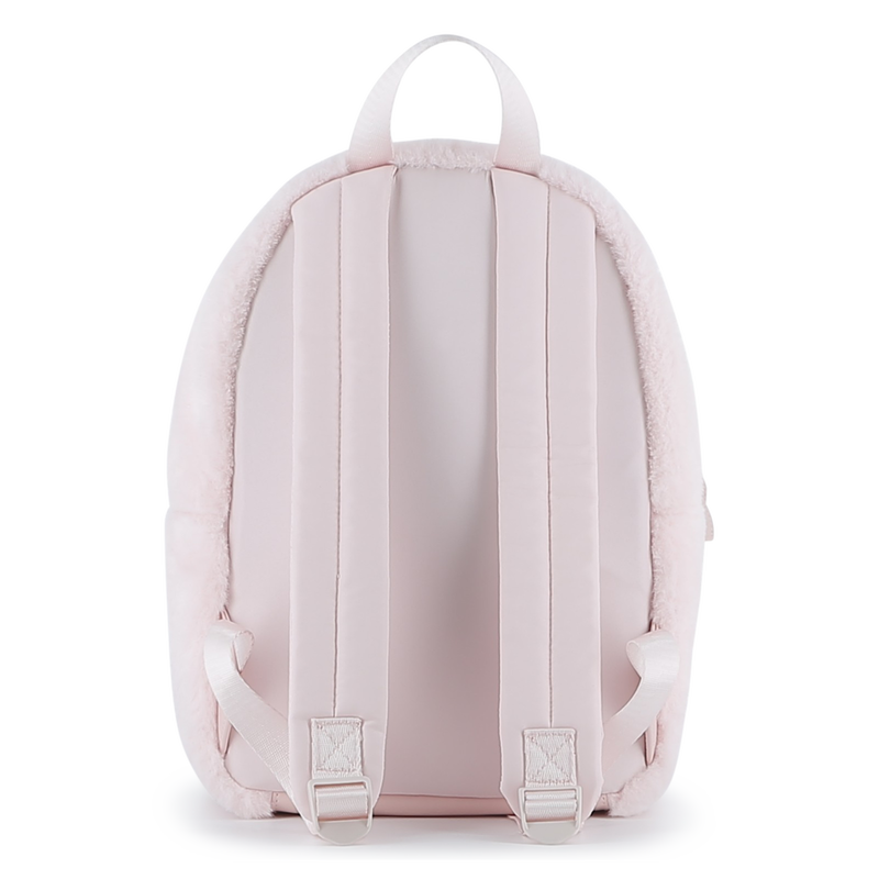 Mochila pequena feita de lã fofa KARL LAGERFELD KIDS 
                    GIRL