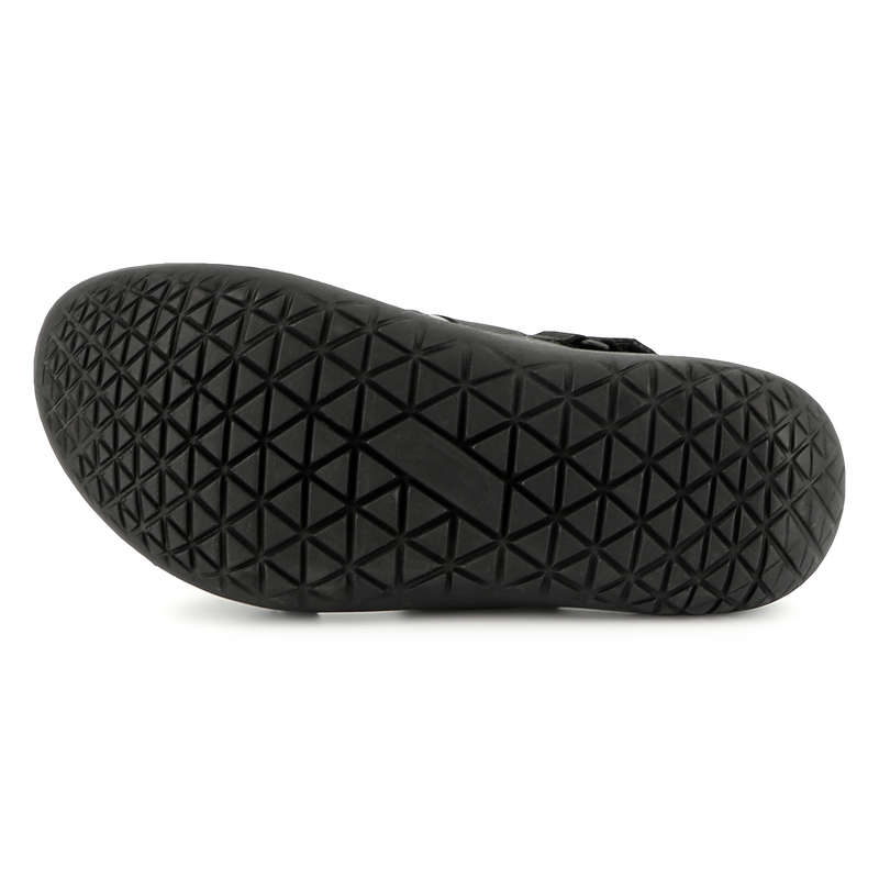 Sand&aacute;lias de couro com velcro KARL LAGERFELD KIDS 
                        BOY