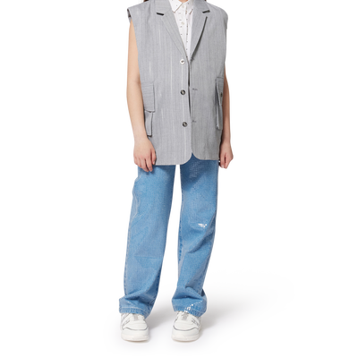 Blusa sem mangas estampada DKNY GIRL
