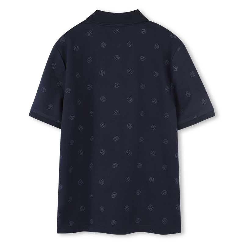 Polo corte direito estampado BOSS 
                        BOY