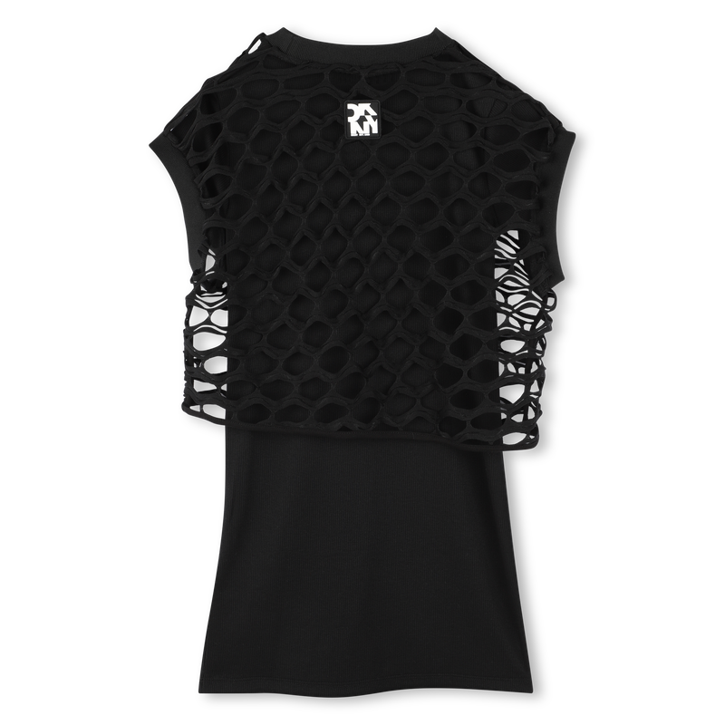 Vestido 2 em 1 de manga curta DKNY 
                        GIRL