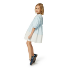 Vestido bicolor em corte evas&eacute; KENZO KIDS 
                    GIRL