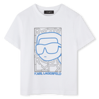 T-shirt com estampa KARL LAGERFELD KIDS 
                    BOY