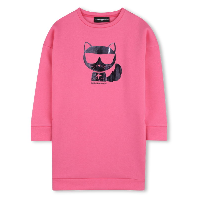 VESTIDO MANGAS COMPRIDAS KARL LAGERFELD KIDS 
                    GIRL