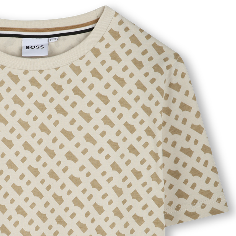 Printed cotton T-shirt BOSS 
                    BOY