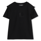 Camiseta de mangas curtas KARL LAGERFELD KIDS 
                    GIRL