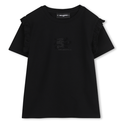 Camiseta de mangas curtas KARL LAGERFELD KIDS GIRL