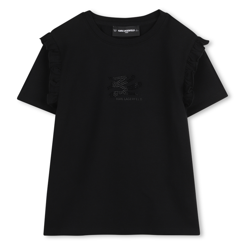 Camiseta de mangas curtas KARL LAGERFELD KIDS 
                        GIRL