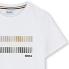 T-shirt manga curta em algod&atilde;o BOSS 
                    BOY