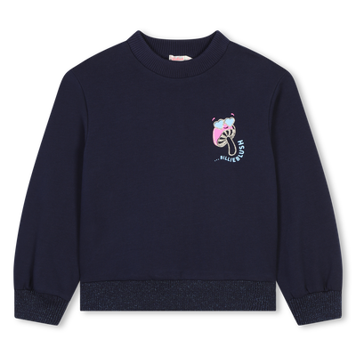 Sweatshirt em molet&atilde;o algod&atilde;o BILLIEBLUSH GIRL