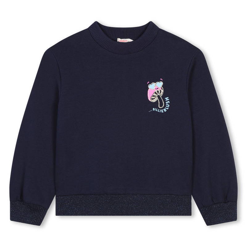 Sweatshirt em molet&atilde;o algod&atilde;o BILLIEBLUSH 
                        GIRL