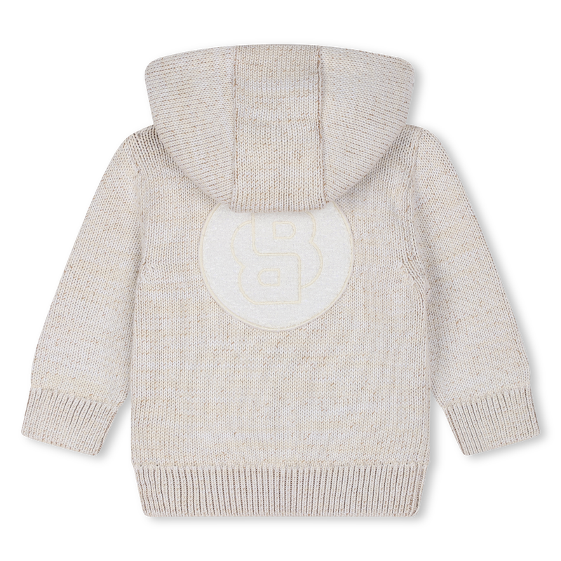 Cardig&atilde; com capuz BOSS 
                        BOY