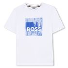 T-shirt manga curta em algod&atilde;o BOSS 
                    BOY
