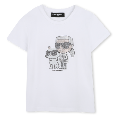 T-SHIRT DE MANGA CURTA KARL LAGERFELD KIDS GIRL
