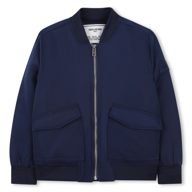 Blus&atilde;o bomber fecho e bolsos ZADIG & VOLTAIRE 
                        BOY