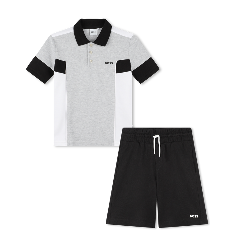 Conjunto calção e polo BOSS 
                    BOY