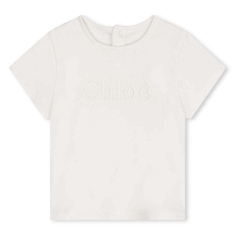 T-shirt bordada molas pressão CHLOE 
                    GIRL