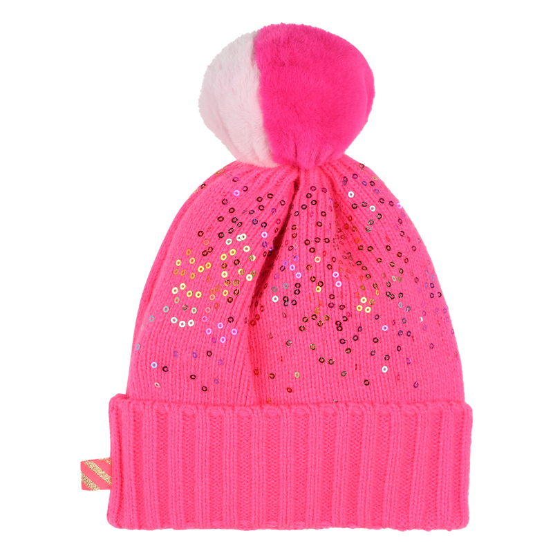 Gorro com pompom e lantejoulas BILLIEBLUSH 
                        GIRL