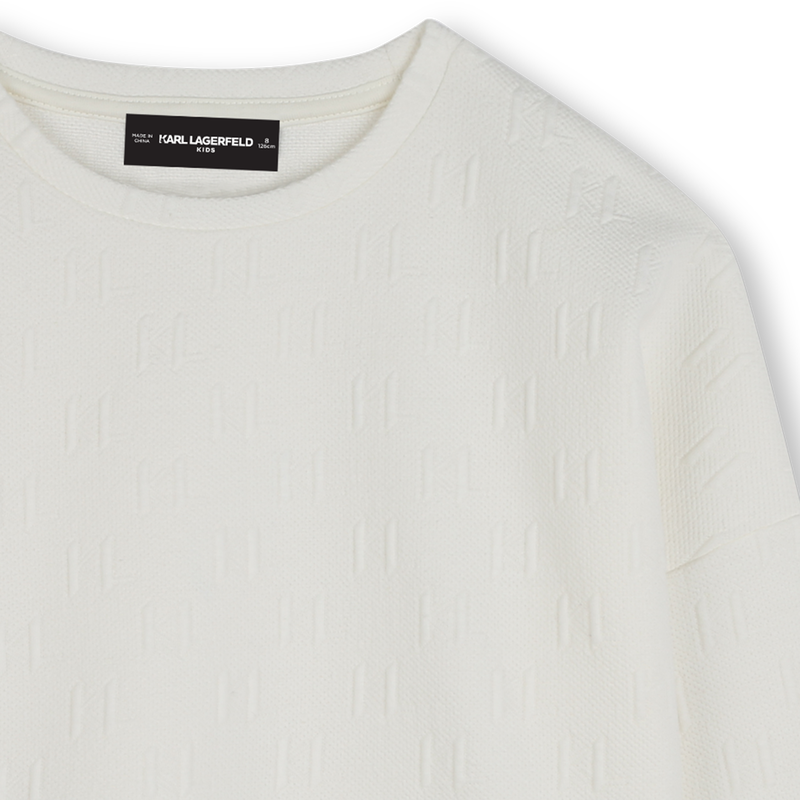 Sweatshirt de manga comprida KARL LAGERFELD KIDS 
                        GIRL