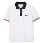 Camisa polo de manga curta, BRANCO, hi-res