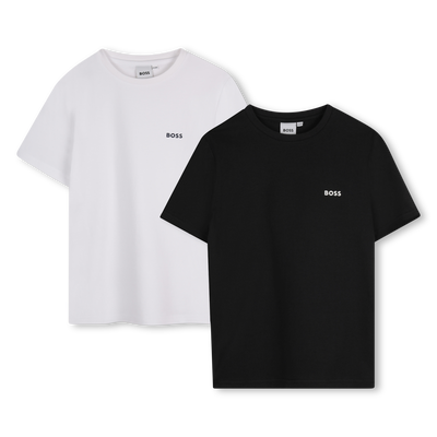 Lote de 2 t-shirts de algod&atilde;o BOSS BOY