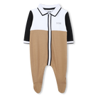 Pijama tricolor com gola polo BOSS 
                    BOY