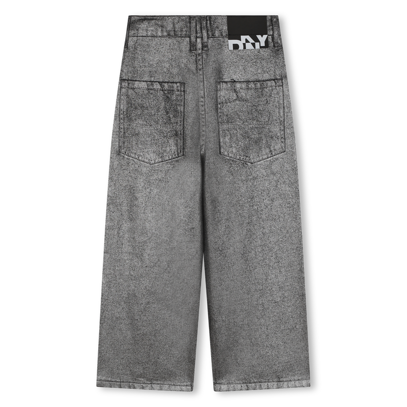 Jeans largas em algod&atilde;o DKNY 
                        GIRL