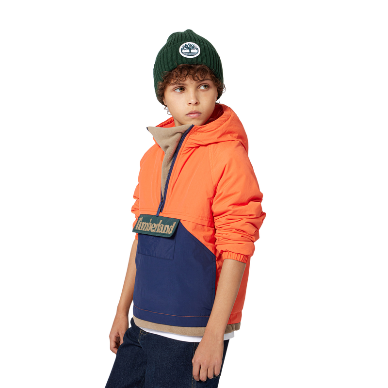 Blusão com capuz em dois tons TIMBERLAND 
                    BOY
