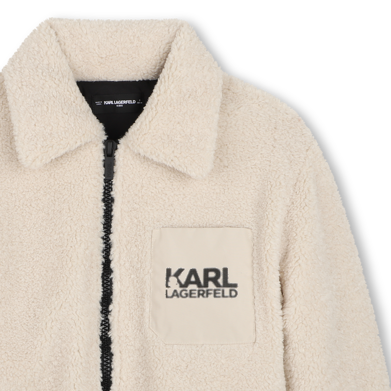 Jaqueta de sherpa KARL LAGERFELD KIDS 
                        BOY