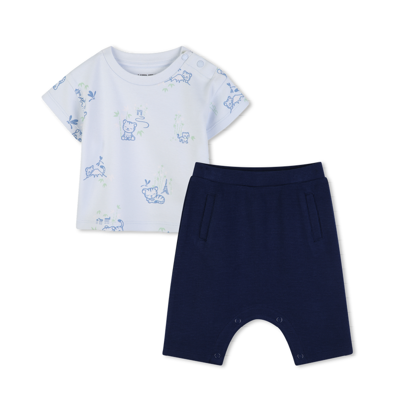 CONJUNTO DE T-SHIRTS E CAL&Ccedil;AS KENZO KIDS 
                        BOY
