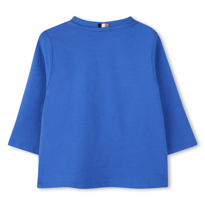 T-shirt algod&atilde;o com log&oacute;tipo BOSS 
                        BOY