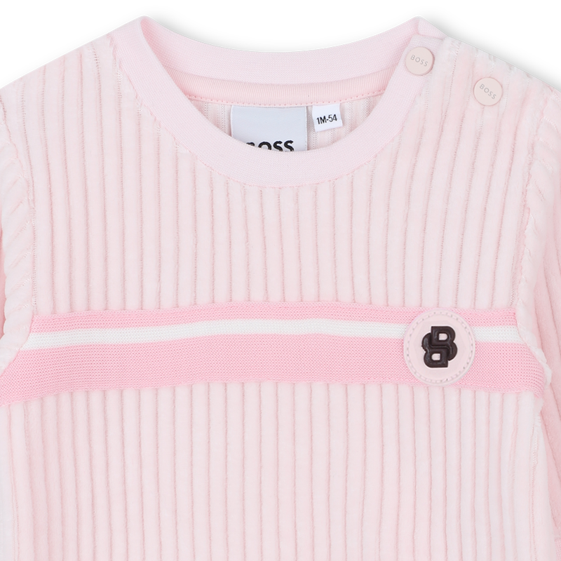 Vestido de veludo cotelê BOSS 
                        GIRL