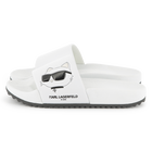 Chinelos com estampa em relevo KARL LAGERFELD KIDS 
                    GIRL
