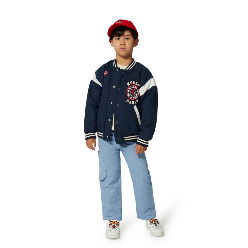 Bon&eacute; de algod&atilde;o com bordado KENZO KIDS 
                        UNISEX