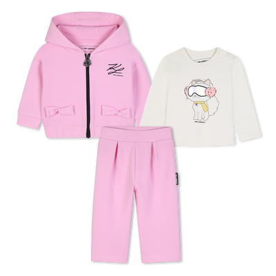 Conjunto de moletom KARL LAGERFELD KIDS MENINA