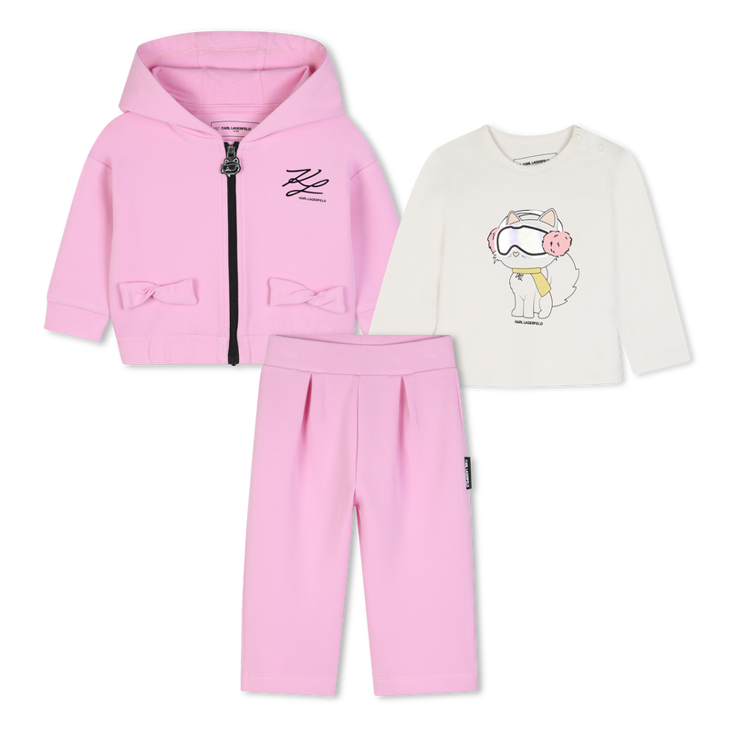Conjunto de moletom KARL LAGERFELD KIDS 
                        MENINA