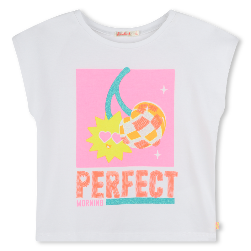 Printed cotton T-shirt BILLIEBLUSH 
                    GIRL