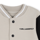 Conjunto de casaco e cal&ccedil;as em jersey duplo KARL LAGERFELD KIDS 
                    BOY