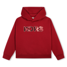 Sweatshirt com capuz, VERMELHO ESCURO, hi-res