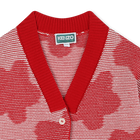 Cardig&atilde; com flores e bot&otilde;es KENZO KIDS 
                    GIRL